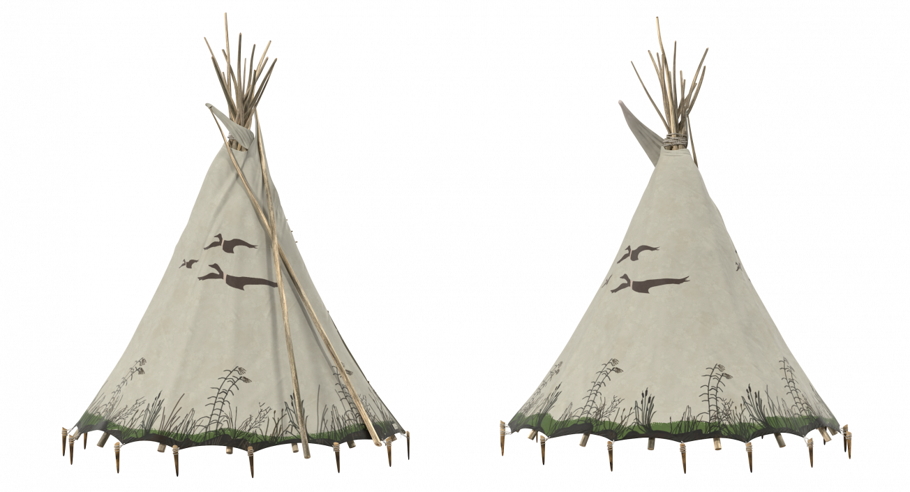 3D Traditional Tipi