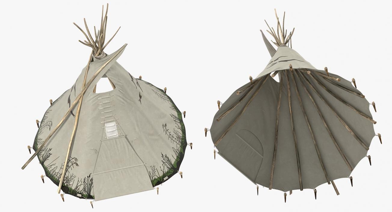 3D Traditional Tipi