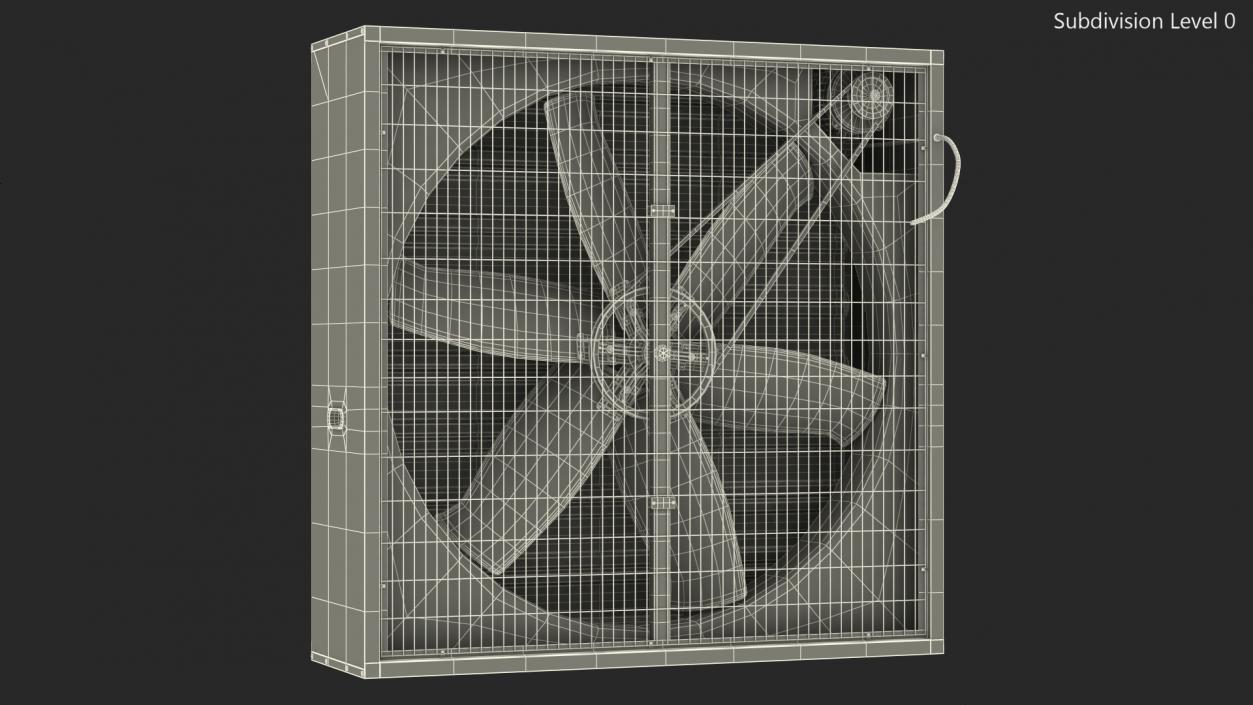 3D Cooling Exhaust Fan Vent Closed