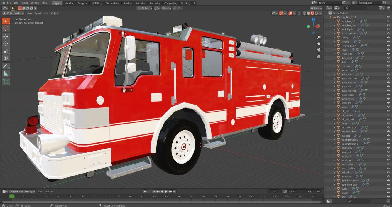 Pumper Fire Truck 3D