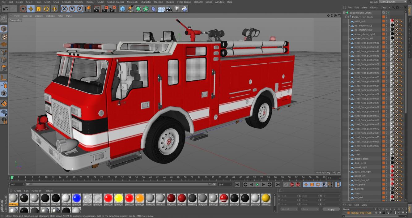 Pumper Fire Truck 3D