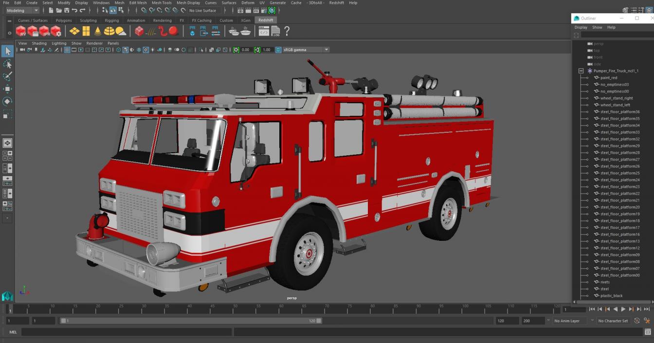 Pumper Fire Truck 3D