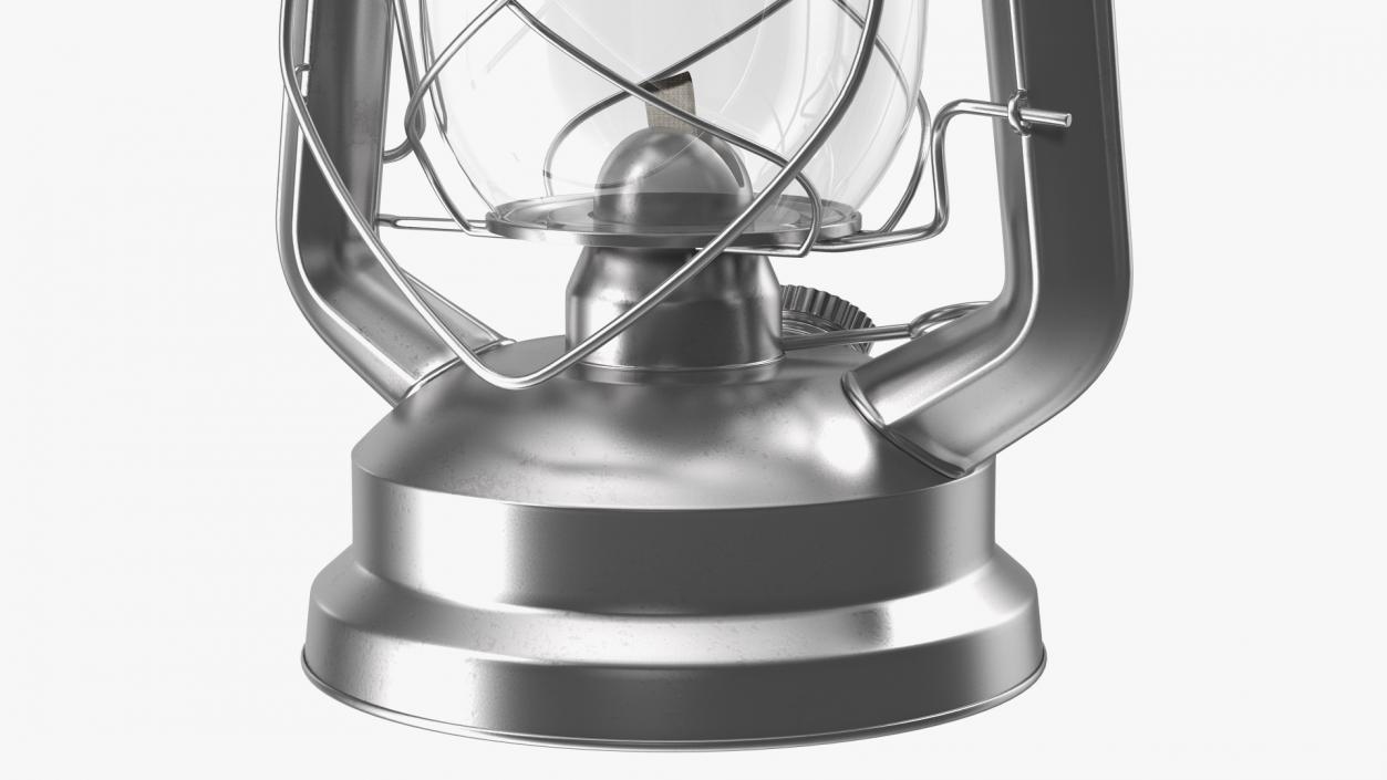 Stainless Steel Kerosene Lamp 3D model