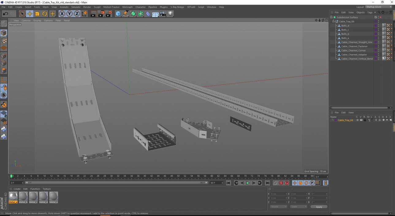 Cable Tray Kit 3D model