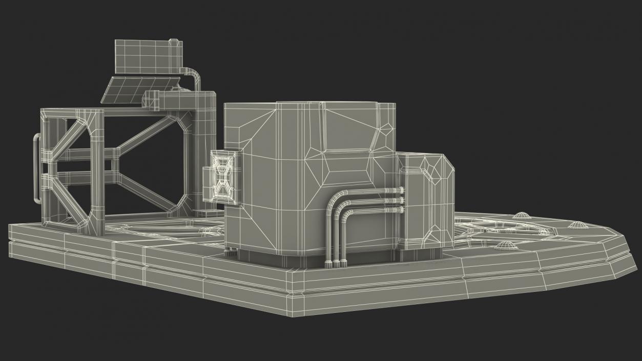 Sci Fi Teleport Platform 3D model