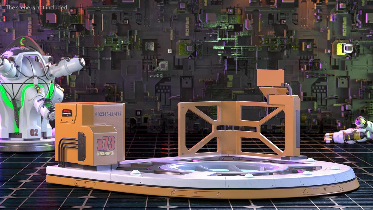 Sci Fi Teleport Platform 3D model