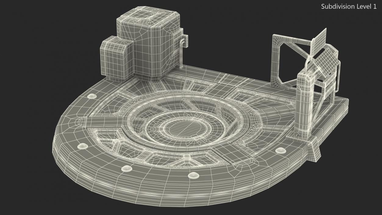 Sci Fi Teleport Platform 3D model