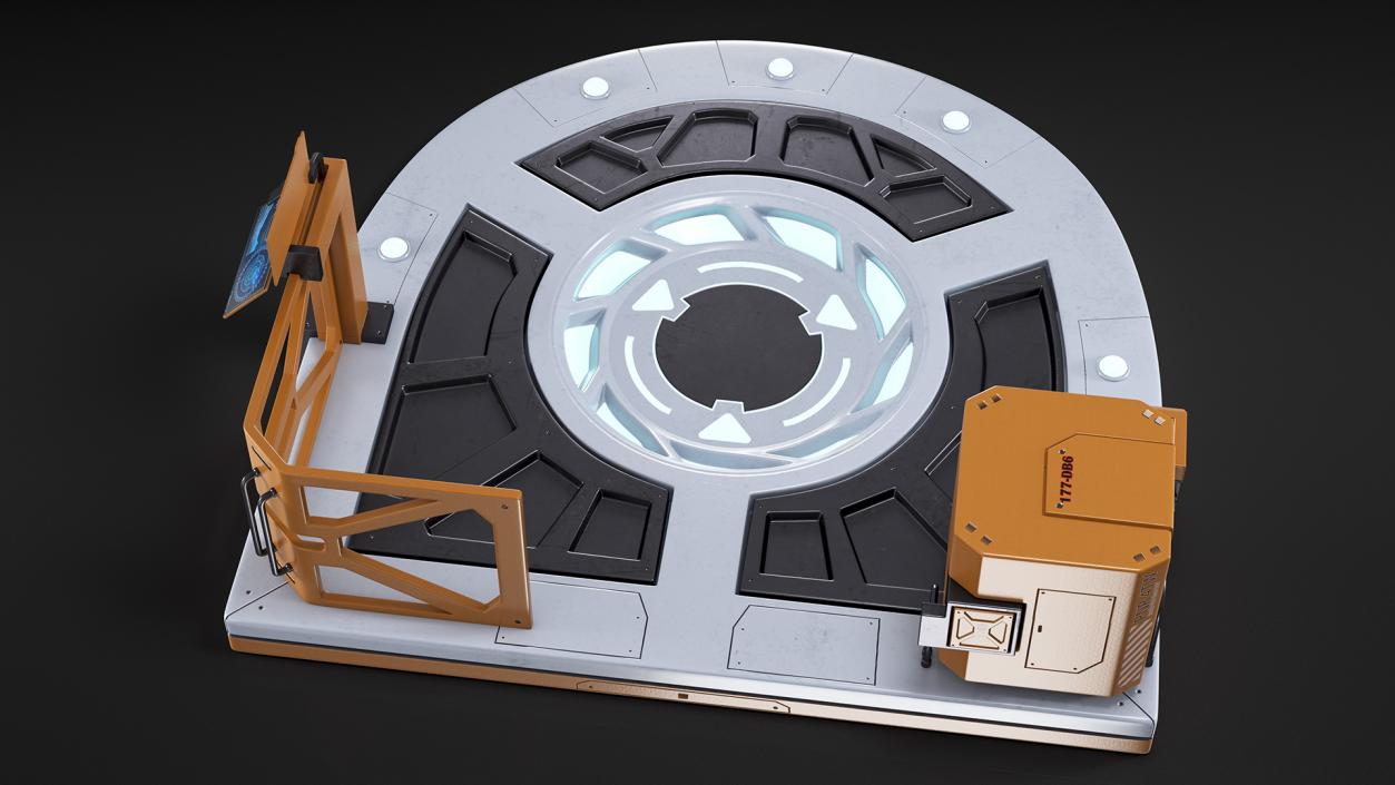 Sci Fi Teleport Platform 3D model