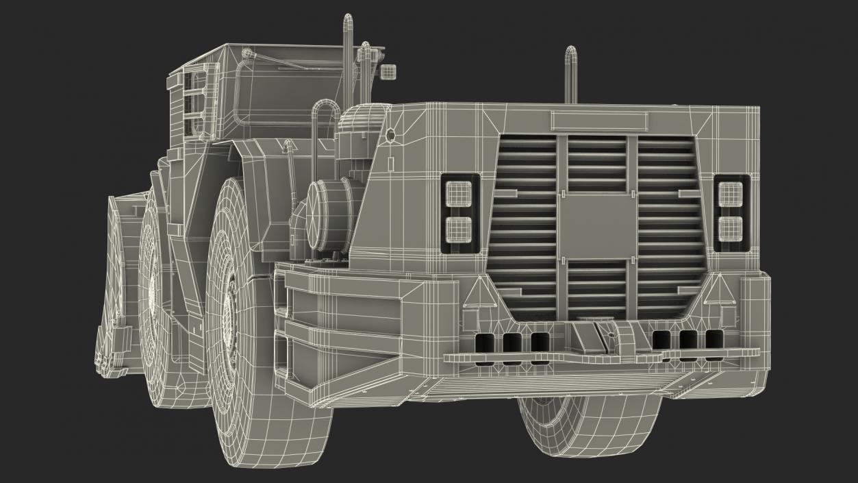 3D Mining Loader Cat R1600H Rigged