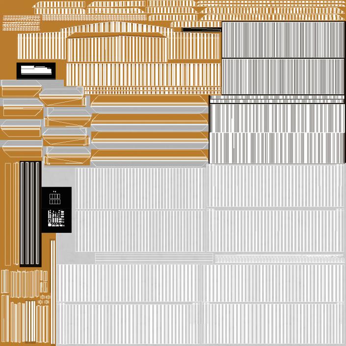 3D Stable Yellow model