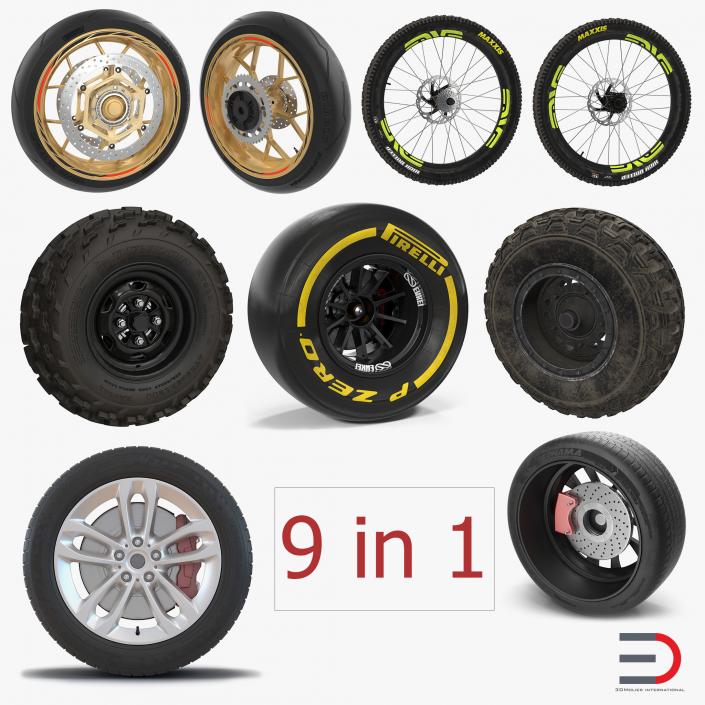 3D Wheels Big Collection