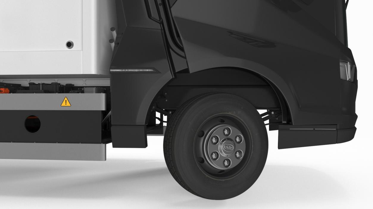 Modern Truck Black Rigged for Cinema 4D 3D model