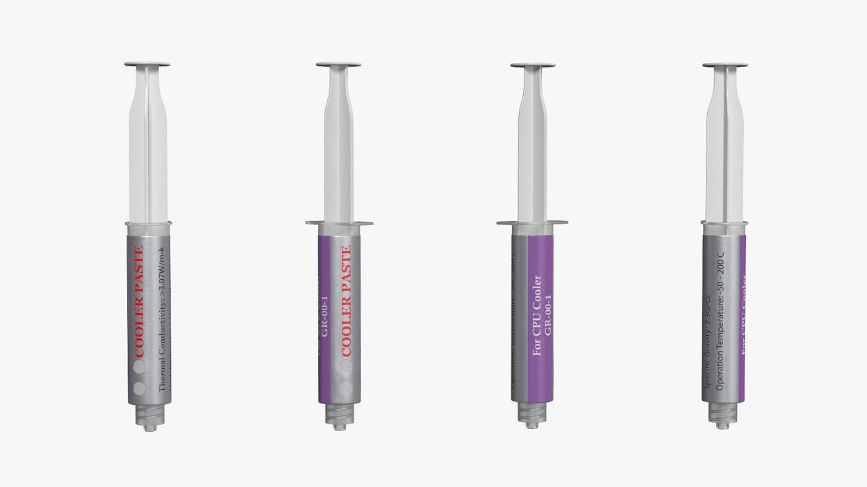 3D Thermal Paste Syringe 2 model