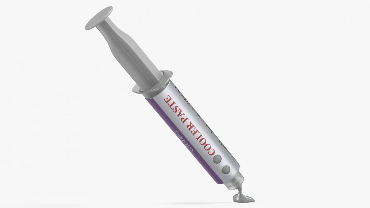 3D Thermal Paste Syringe 2 model