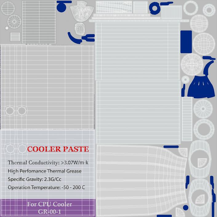 3D Thermal Paste Syringe 2 model