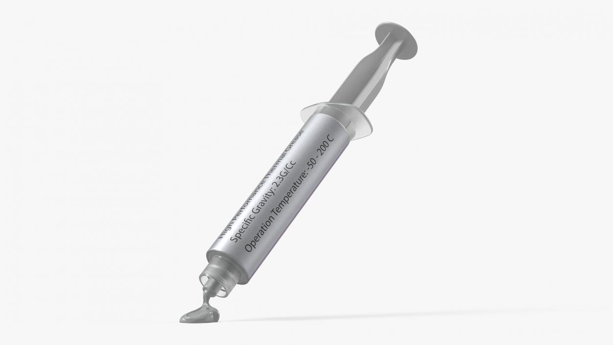 3D Thermal Paste Syringe 2 model