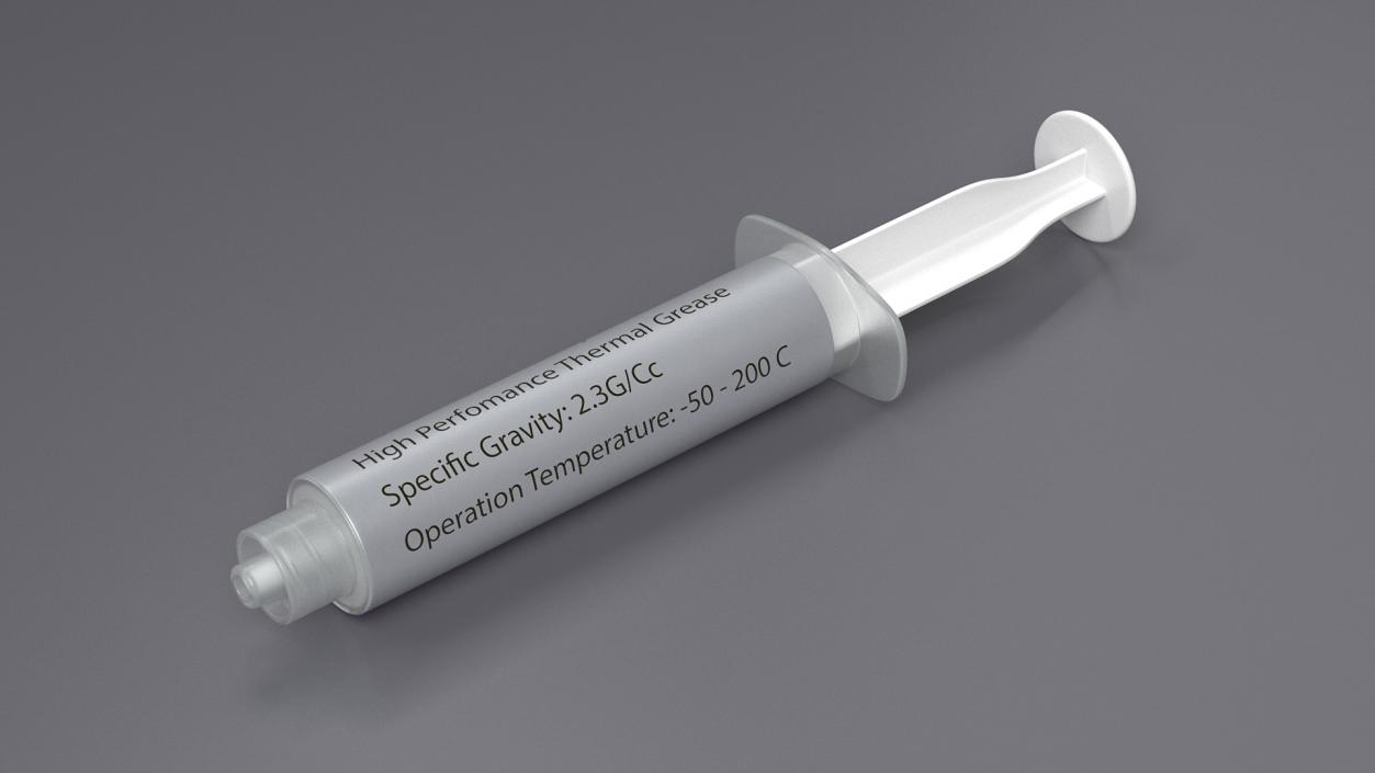 3D Thermal Paste Syringe 2 model