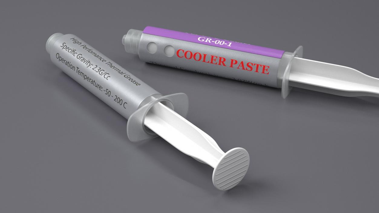 3D Thermal Paste Syringe 2 model