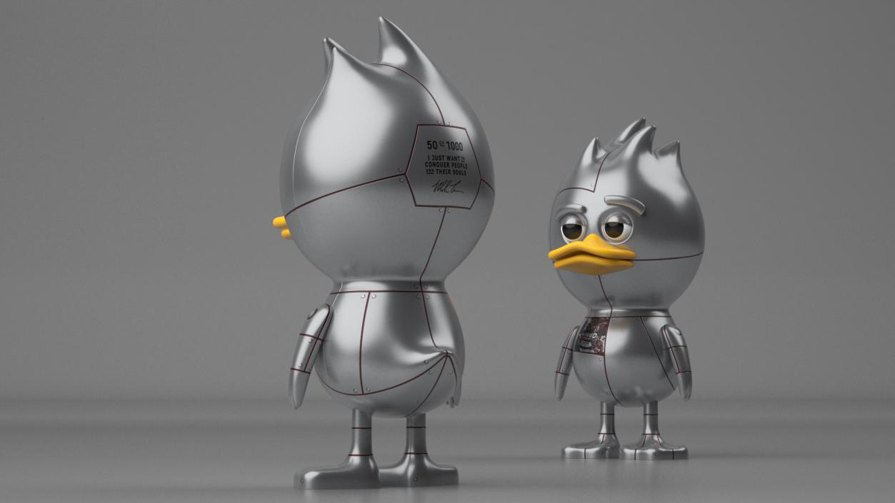 TUD Toy Chrome 3D model