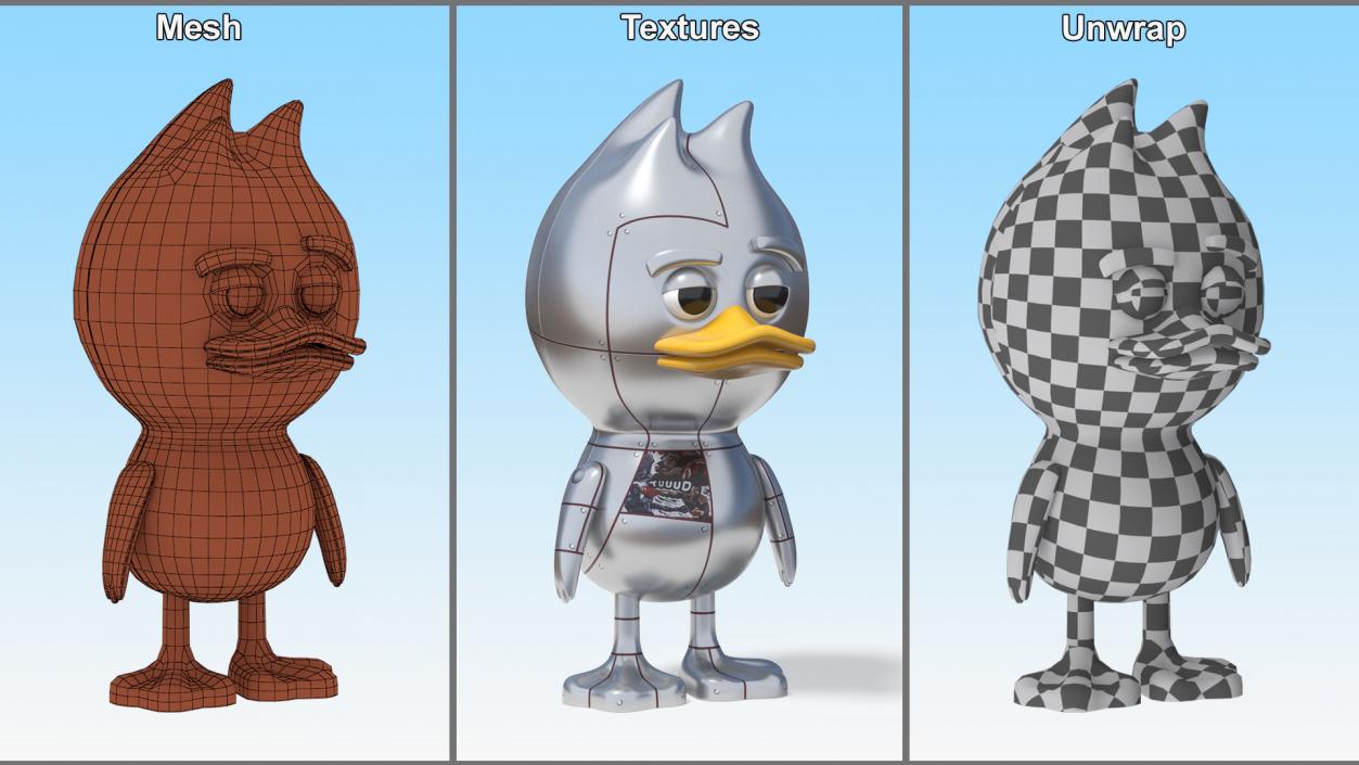 TUD Toy Chrome 3D model