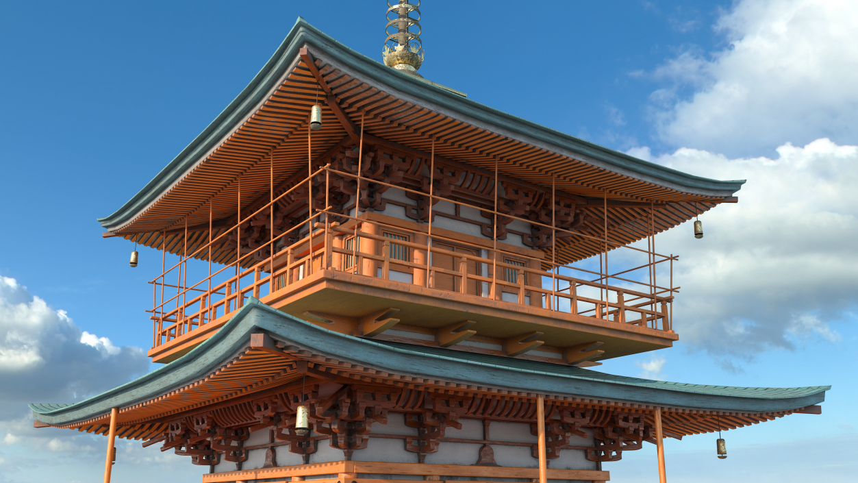 Traditional Japanese Temple 3D