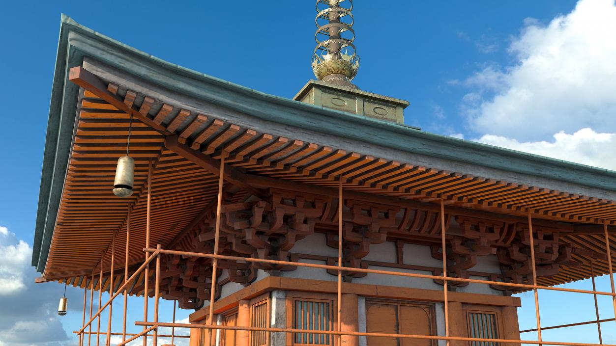 Traditional Japanese Temple 3D