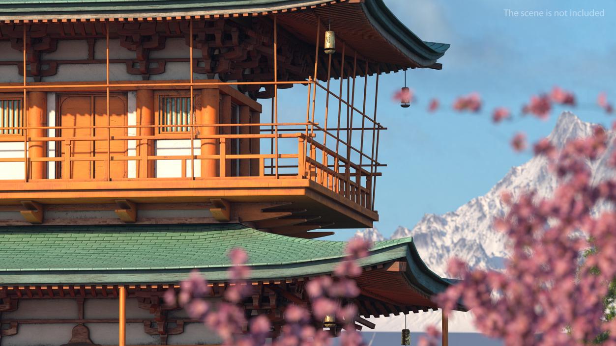 Traditional Japanese Temple 3D