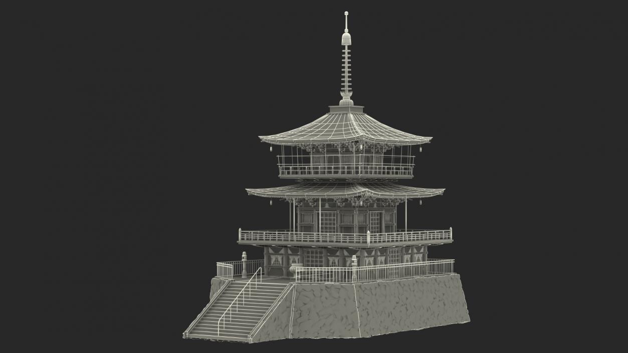 Traditional Japanese Temple 3D