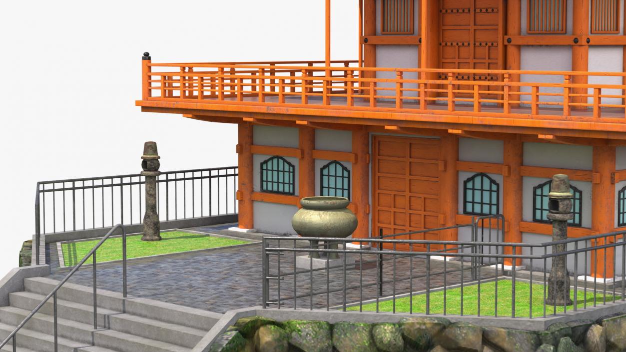 Traditional Japanese Temple 3D