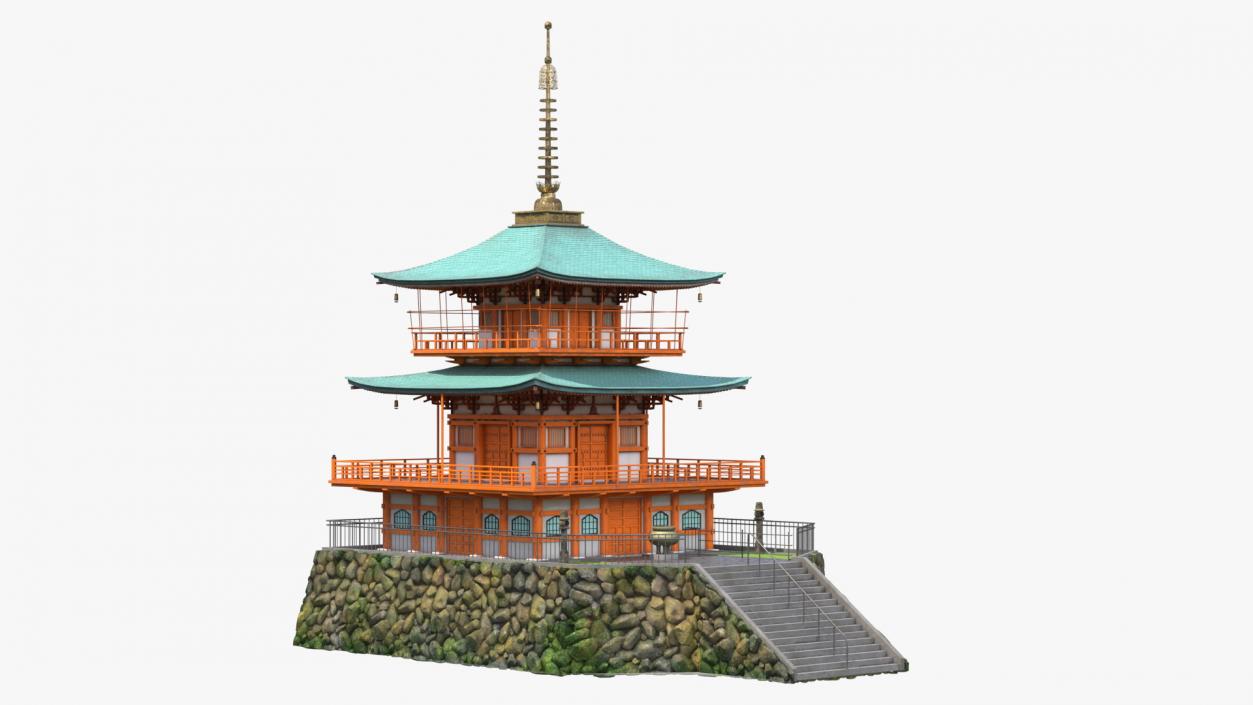 Traditional Japanese Temple 3D