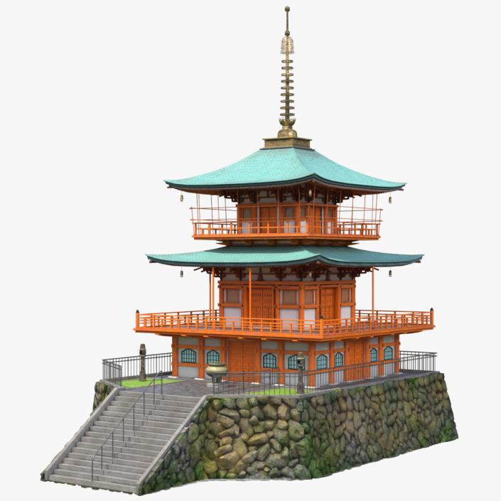 Traditional Japanese Temple 3D