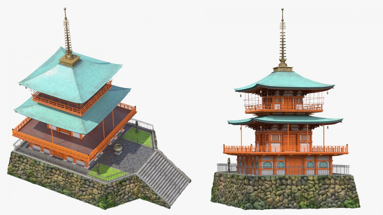 Traditional Japanese Temple 3D