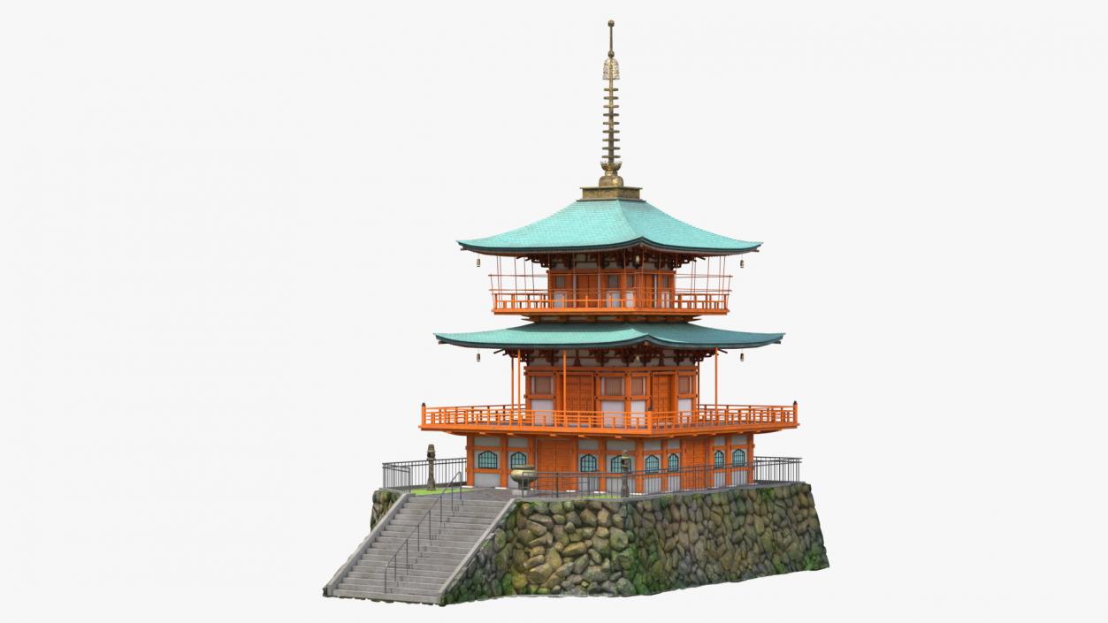 Traditional Japanese Temple 3D