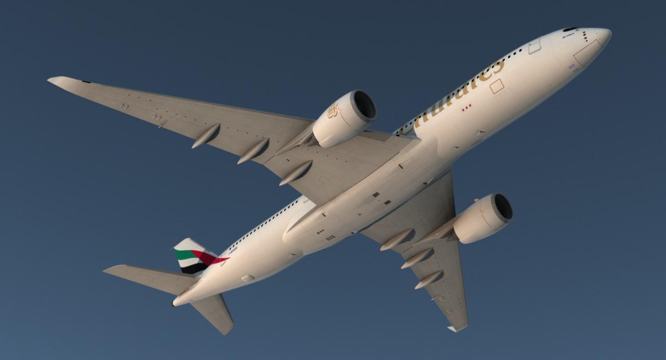 3D Airbus A350-900 Emirates Air Line model