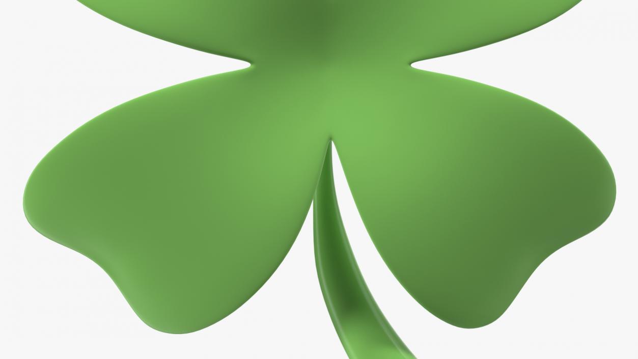 Four Leaf Clover Emoji 3D