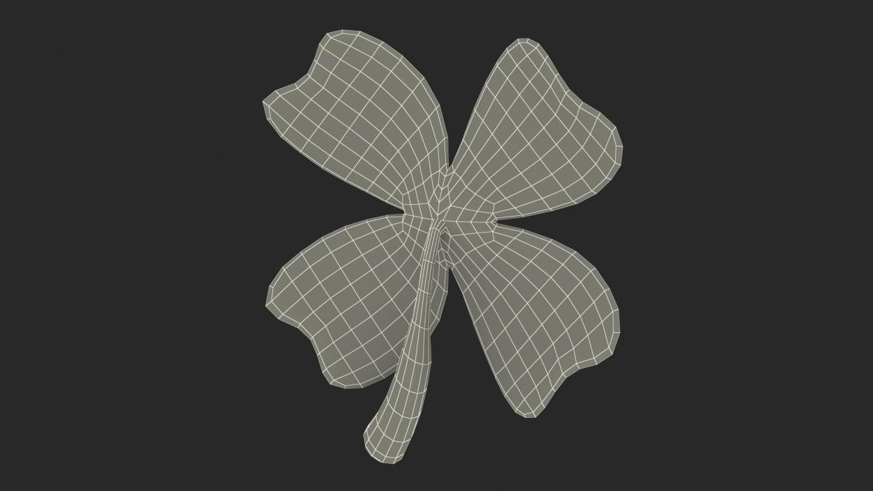 Four Leaf Clover Emoji 3D