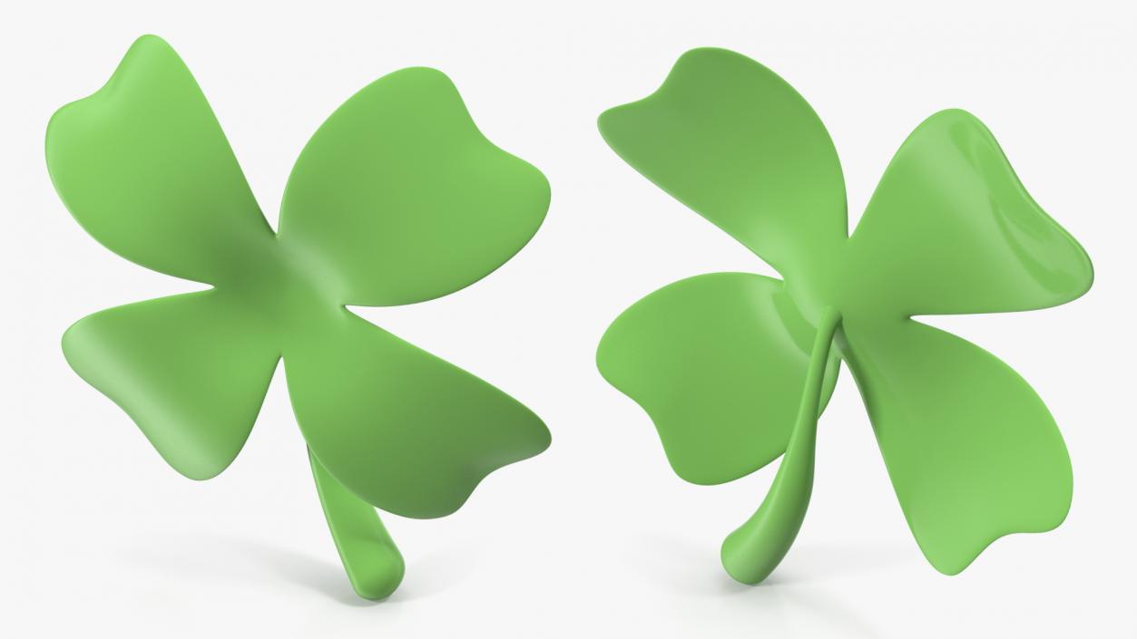 Four Leaf Clover Emoji 3D