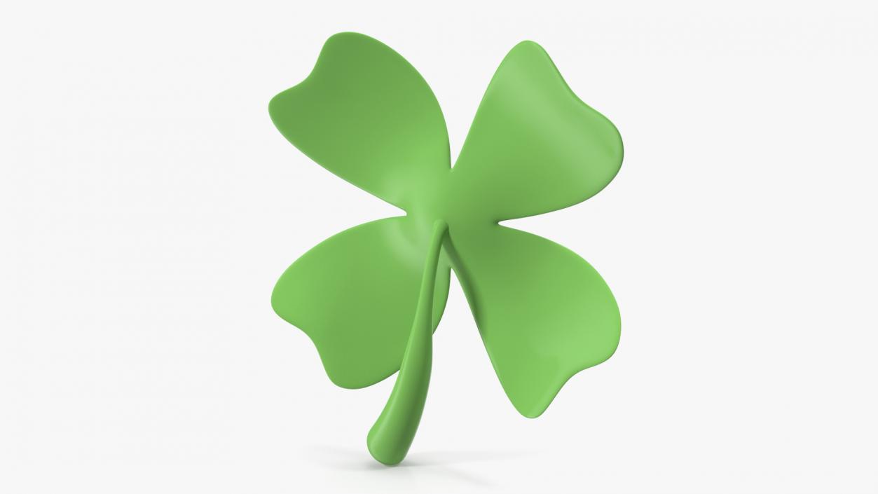 Four Leaf Clover Emoji 3D