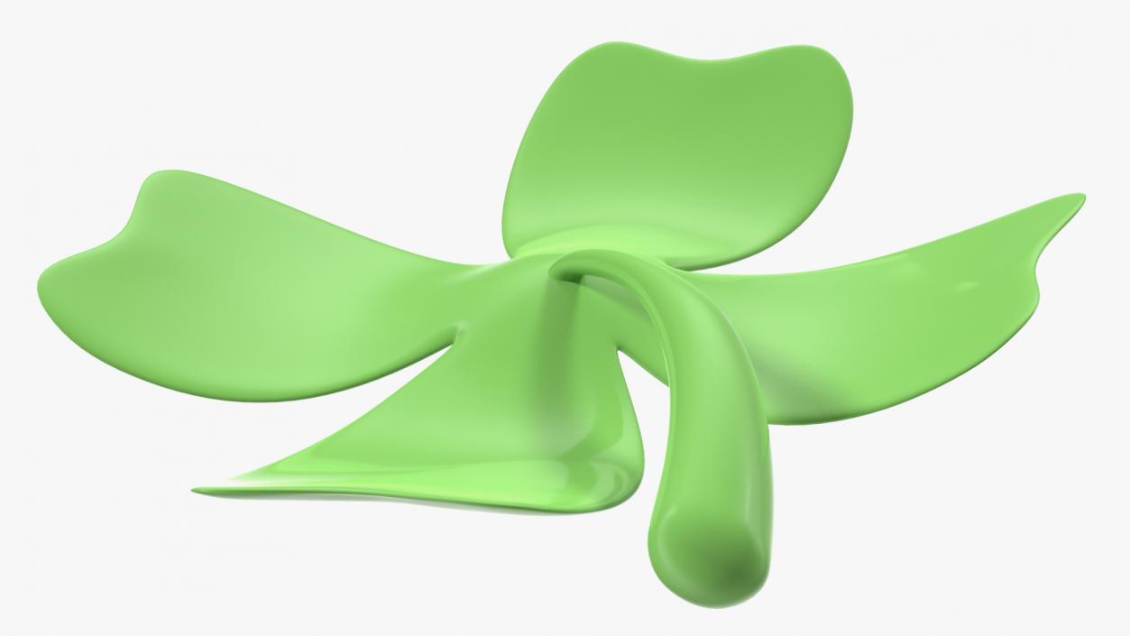 Four Leaf Clover Emoji 3D