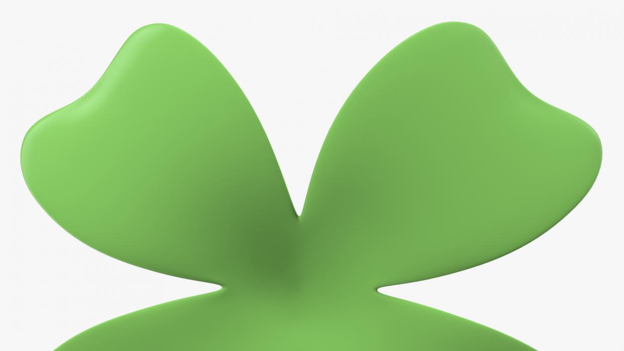 Four Leaf Clover Emoji 3D