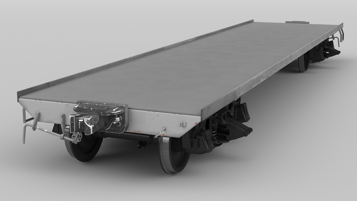 3D model Cargo Wagon Platform