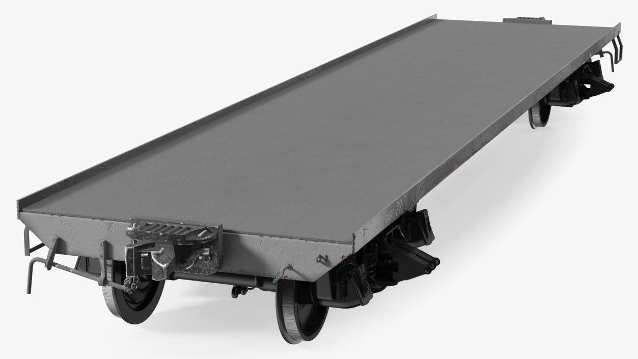 3D model Cargo Wagon Platform