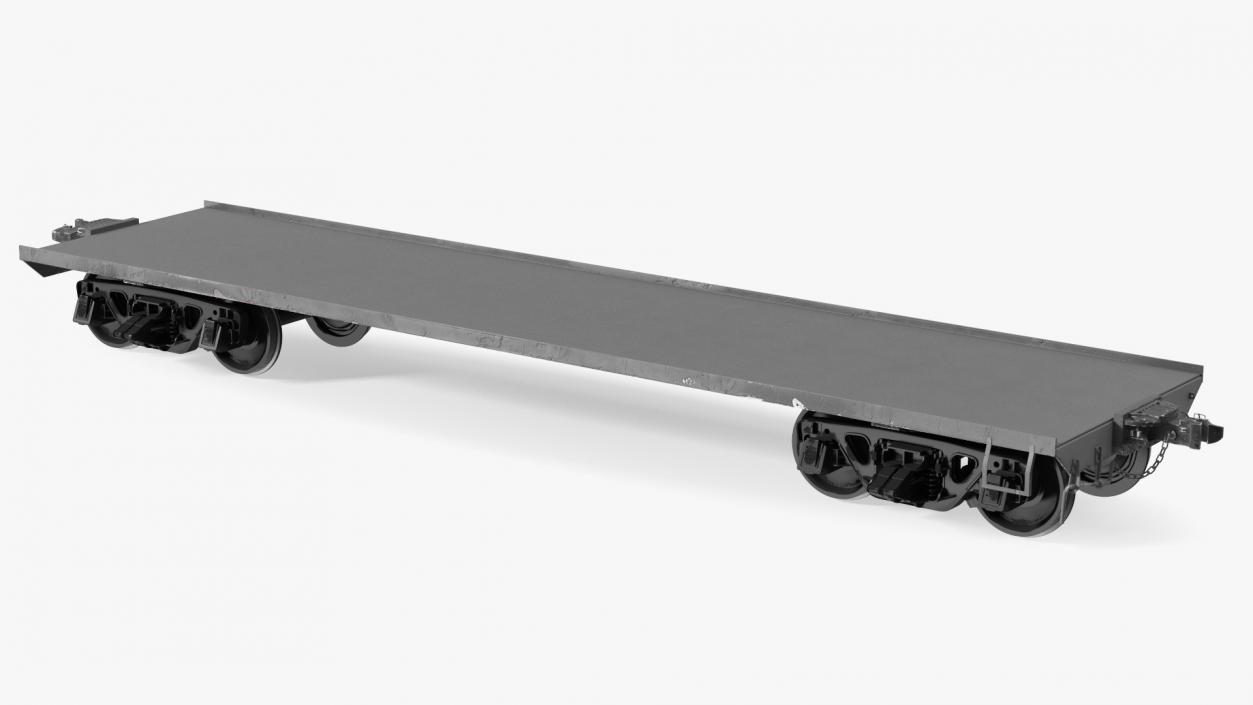 3D model Cargo Wagon Platform