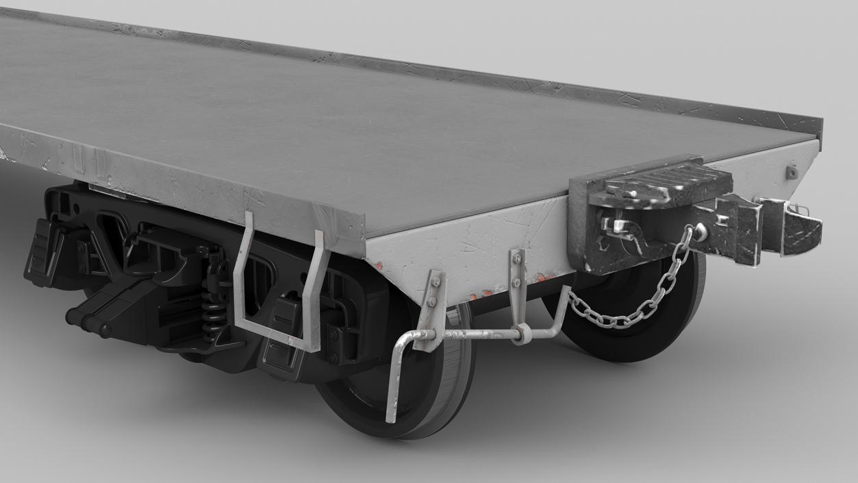 3D model Cargo Wagon Platform