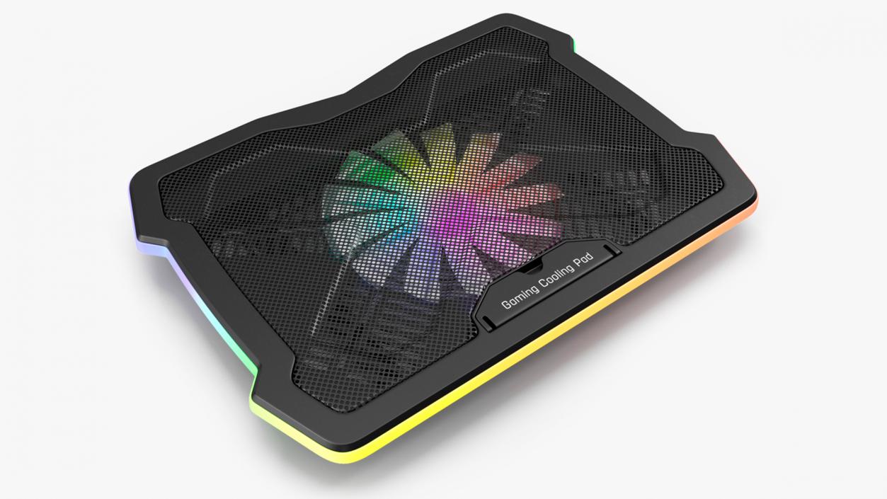 Gaming Laptop Cooling Pad On State 3D model