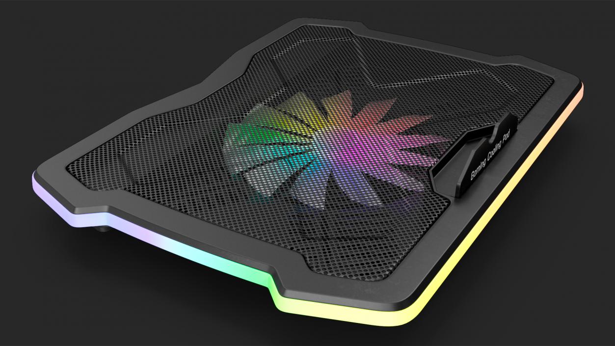 Gaming Laptop Cooling Pad On State 3D model