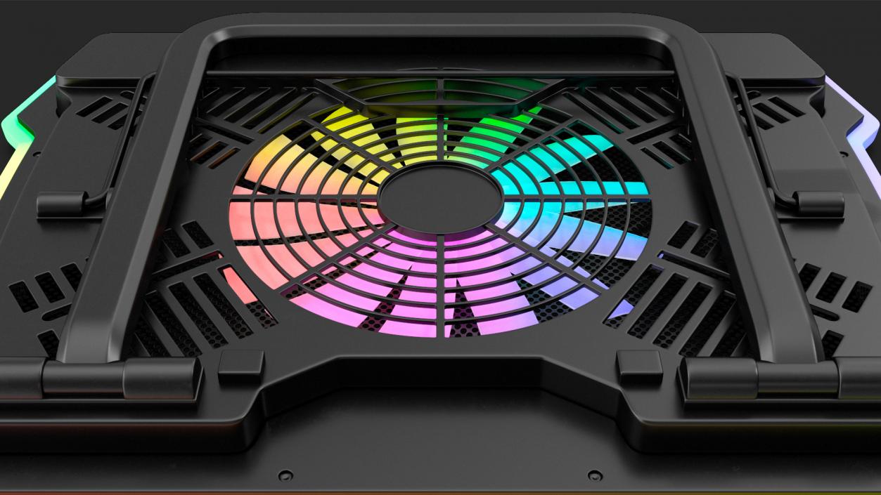 Gaming Laptop Cooling Pad On State 3D model