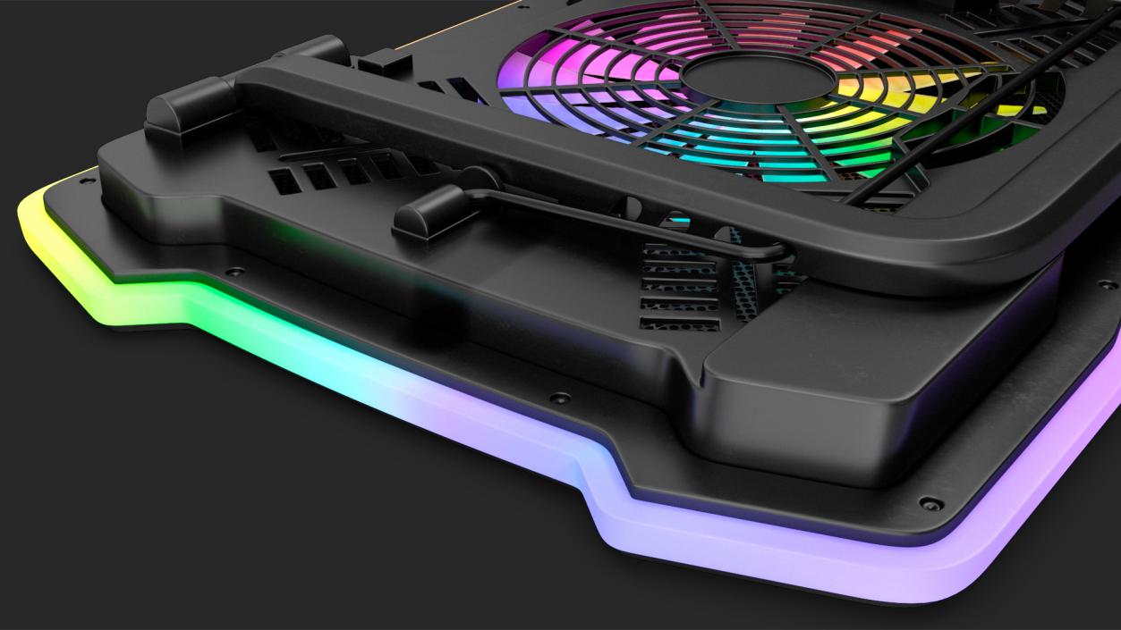 Gaming Laptop Cooling Pad On State 3D model