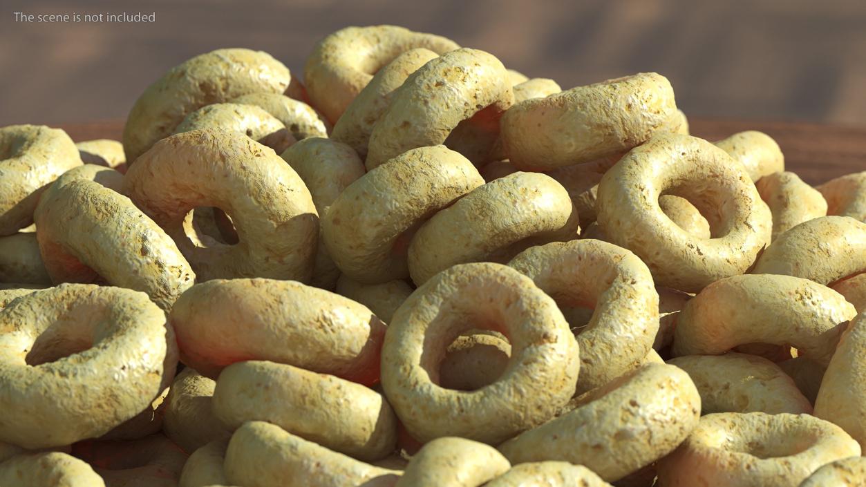 3D Oats Cereals Rings model