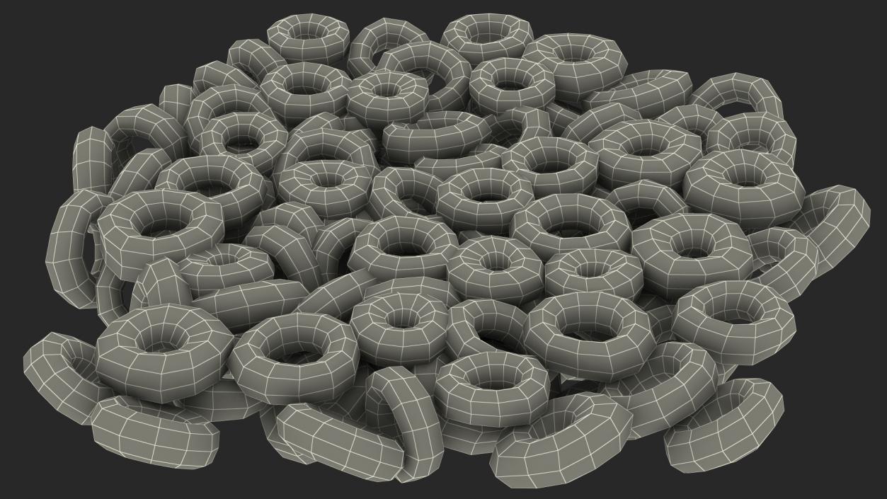 3D Oats Cereals Rings model